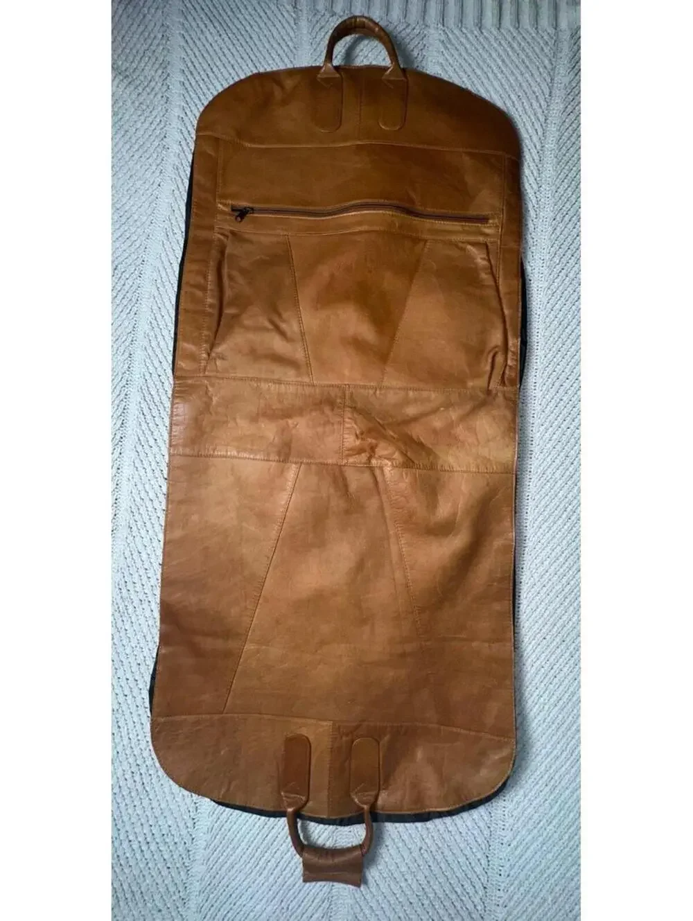 Vintage Boulder Ridge Full Grain Cowhide Garment Bag Leather
